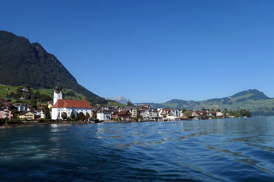 Beckenried am Vierwaldstättersee in Nidwalden.