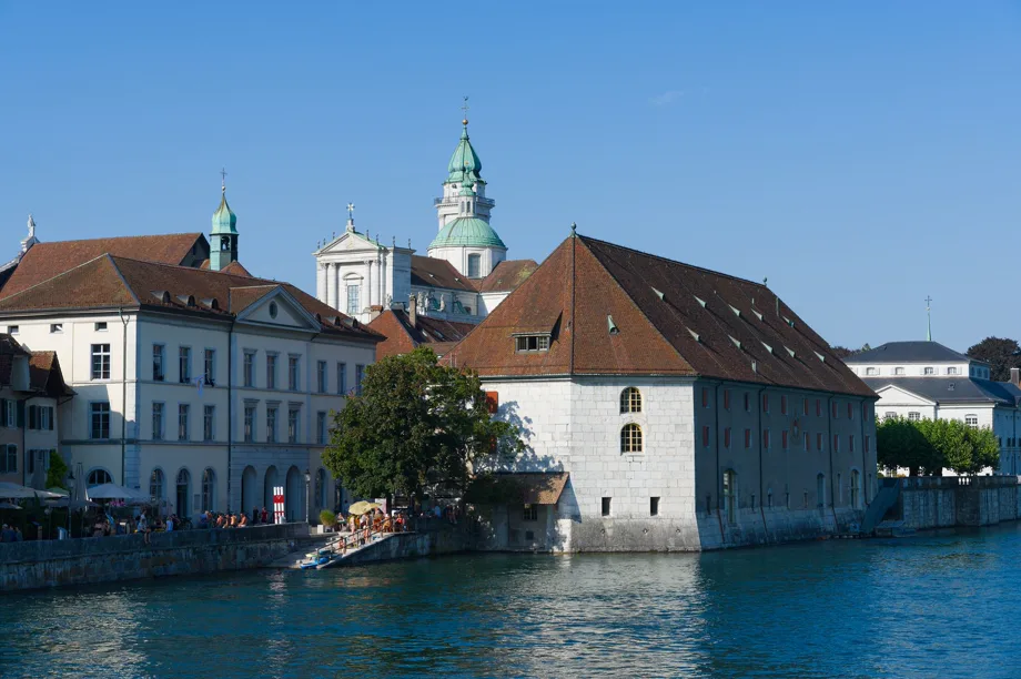 Die Solothurner Altstadt an der Aare.